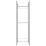 Brennholzregal aus Edelstahl 50x28x94 cm von , Brennholztaschen und -halter - Ref: Foro24-357860, Preis: 33,76 €, Rabatt: %