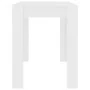 White engineered wood dining table 120x60x76 cm by , Kitchen and dining tables - Ref: Foro24-800432, Price: 70,89 €, Discount: %