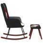 Schaukelstuhl mit Patchwork-Stoffhocker von , Schaukelstühle - Ref: Foro24-328204, Preis: 117,65 €, Rabatt: %