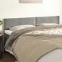 Cabeceros 2 unidades de terciopelo gris claro 90x5x78/88 cm de , Cabeceros y pies de cama - Ref: Foro24-345978, Precio: 47,11...