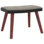 Relaxation armchair with light gray velvet and PVC stool by , Rocking chairs - Ref: Foro24-327886, Price: 98,82 €, Discount: %