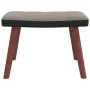 Entspannungssessel mit hellgrauem Samt und PVC-Hocker von , Schaukelstühle - Ref: Foro24-327886, Preis: 120,52 €, Rabatt: %
