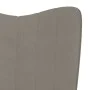 Silla mecedora con reposapiés terciopelo gris claro de , Mecedoras - Ref: Foro24-327754, Precio: 145,39 €, Descuento: %