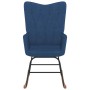 Rocking chair with footrest blue fabric by , Rocking chairs - Ref: Foro24-327626, Price: 106,61 €, Discount: %