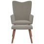 Relaxation armchair with light gray velvet stool by , Armchairs - Ref: Foro24-327666, Price: 93,33 €, Discount: %