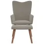 Relaxation armchair with light gray velvet stool by , Armchairs - Ref: Foro24-327666, Price: 113,74 €, Discount: %