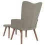 Relaxation armchair with light gray velvet stool by , Armchairs - Ref: Foro24-327666, Price: 113,74 €, Discount: %