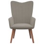 Relaxation armchair with light gray velvet stool by , Armchairs - Ref: Foro24-327666, Price: 93,33 €, Discount: %