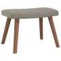 Relaxation armchair with light gray velvet stool by , Armchairs - Ref: Foro24-327666, Price: 113,74 €, Discount: %