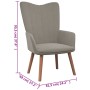 Relaxation armchair with light gray velvet stool by , Armchairs - Ref: Foro24-327666, Price: 93,33 €, Discount: %