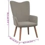 Relaxation armchair with light gray velvet stool by , Armchairs - Ref: Foro24-327666, Price: 113,74 €, Discount: %