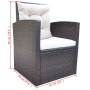 Garden dining set, 6 pieces, with brown synthetic rattan cushions. by vidaXL, Garden sets - Ref: Foro24-42644, Price: 670,29 ...
