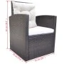 Garden dining set, 6 pieces, with brown synthetic rattan cushions. by vidaXL, Garden sets - Ref: Foro24-42644, Price: 709,33 ...