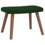 Dark green velvet rocking chair with footrest by , Rocking chairs - Ref: Foro24-327756, Price: 163,77 €, Discount: %