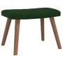 Silla mecedora con reposapiés terciopelo verde oscuro de , Mecedoras - Ref: Foro24-327756, Precio: 160,80 €, Descuento: %