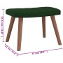 Dark green velvet rocking chair with footrest by , Rocking chairs - Ref: Foro24-327756, Price: 163,77 €, Discount: %