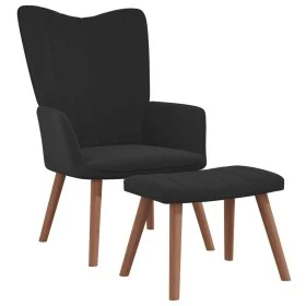 Entspannungssessel mit schwarzem Samthocker von , Sessel - Ref: Foro24-327672, Preis: 113,92 €, Rabatt: %