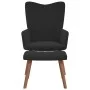 Relaxation armchair with black velvet stool by , Armchairs - Ref: Foro24-327672, Price: 113,92 €, Discount: %