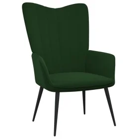 Silla de relajación de terciopelo verde oscuro de , Sillones - Ref: Foro24-327679, Precio: 105,56 €, Descuento: %