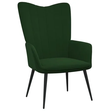 Silla de relajación de terciopelo verde oscuro de , Sillones - Ref: Foro24-327679, Precio: 105,52 €, Descuento: %