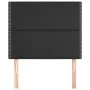 Cabeceros 2 unidades de cuero sintético negro 80x5x78/88 cm de , Cabeceros y pies de cama - Ref: Foro24-3116264, Precio: 54,3...