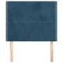 Kopfteile 2 Einheiten aus dunkelblauem Samt 90x5x78/88 cm von , Kopf- und Fußteile - Ref: Foro24-3116232, Preis: 57,73 €, Rab...