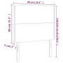 Kopfteile 2 Einheiten aus dunkelblauem Samt 90x5x78/88 cm von , Kopf- und Fußteile - Ref: Foro24-3116232, Preis: 48,45 €, Rab...