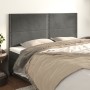 Kopfteile 4 Einheiten aus dunkelgrauem Samt 90x5x78/88 cm von , Kopf- und Fußteile - Ref: Foro24-3116253, Preis: 88,77 €, Rab...