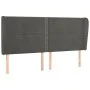 Headboard with dark gray velvet ears 183x23x118/128 cm by , Headboards and footboards - Ref: Foro24-3117877, Price: 103,64 €,...