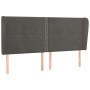 Kopfteil mit dunkelgrauen Samtohren 183x23x118/128 cm von , Kopf- und Fußteile - Ref: Foro24-3117877, Preis: 104,88 €, Rabatt: %