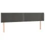 Kopfteil aus dunkelgrauem Samt, 183 x 16 x 78/88 cm von , Kopf- und Fußteile - Ref: Foro24-3118689, Preis: 58,24 €, Rabatt: %