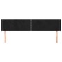 Kopfteil aus schwarzem Samt, 203 x 16 x 78/88 cm von , Kopf- und Fußteile - Ref: Foro24-3118696, Preis: 60,96 €, Rabatt: %