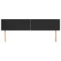Kopfteil aus schwarzem Kunstleder, 183 x 16 x 78/88 cm von , Kopf- und Fußteile - Ref: Foro24-3118730, Preis: 56,97 €, Rabatt: %