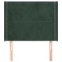 Kopfteil mit dunkelgrünen Samtohren 103x16x118/128cm von , Kopf- und Fußteile - Ref: Foro24-3119485, Preis: 77,71 €, Rabatt: %