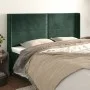 Kopfteil mit dunkelgrünen Samtohren 203x16x118/128cm von , Kopf- und Fußteile - Ref: Foro24-3119509, Preis: 136,45 €, Rabatt: %