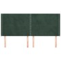Kopfteil mit dunkelgrünen Samtohren 203x16x118/128cm von , Kopf- und Fußteile - Ref: Foro24-3119509, Preis: 131,51 €, Rabatt: %