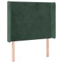 Kopfteil mit dunkelgrünen Samtohren 93x16x118/128 cm von , Kopf- und Fußteile - Ref: Foro24-3119479, Preis: 63,78 €, Rabatt: %