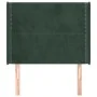 Kopfteil mit dunkelgrünen Samtohren 93x16x118/128 cm von , Kopf- und Fußteile - Ref: Foro24-3119479, Preis: 73,98 €, Rabatt: %