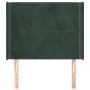 Kopfteil mit dunkelgrünen Samtohren 93x16x118/128 cm von , Kopf- und Fußteile - Ref: Foro24-3119479, Preis: 63,78 €, Rabatt: %
