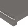 Headboard with ears gray synthetic leather 83x16x118/128cm by , Headboards and footboards - Ref: Foro24-3119516, Price: 63,86...