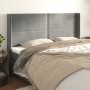 Kopfteil mit hellgrauen Samtohren 183x16x118/128 cm von , Kopf- und Fußteile - Ref: Foro24-3119500, Preis: 100,62 €, Rabatt: %