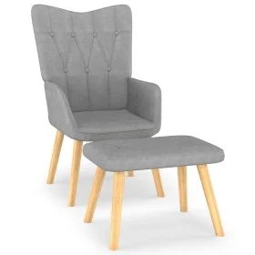 Relaxsessel mit hellgrauem Stoffhocker von , Sessel - Ref: Foro24-327534, Preis: 107,90 €, Rabatt: %