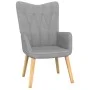 Relax armchair with light gray fabric stool by , Armchairs - Ref: Foro24-327534, Price: 107,90 €, Discount: %