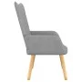 Relax armchair with light gray fabric stool by , Armchairs - Ref: Foro24-327534, Price: 107,90 €, Discount: %