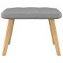 Relax armchair with light gray fabric stool by , Armchairs - Ref: Foro24-327534, Price: 107,90 €, Discount: %