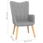 Relaxsessel mit hellgrauem Stoffhocker von , Sessel - Ref: Foro24-327534, Preis: 118,94 €, Rabatt: %
