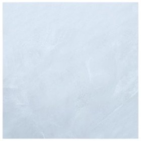 Lamas para suelo autoadhesivas PVC mármol blanco 5,11 m²