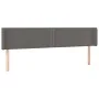 Headboard with LED gray synthetic leather 163x16x78/88 cm by , Headboards and footboards - Ref: Foro24-3123196, Price: 68,38 ...