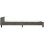 Dark gray velvet bed frame with headboard 90x200cm by , Beds and slatted bases - Ref: Foro24-3125673, Price: 128,90 €, Discou...