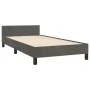 Dark gray velvet bed frame with headboard 90x190cm by , Beds and slatted bases - Ref: Foro24-3125667, Price: 124,34 €, Discou...